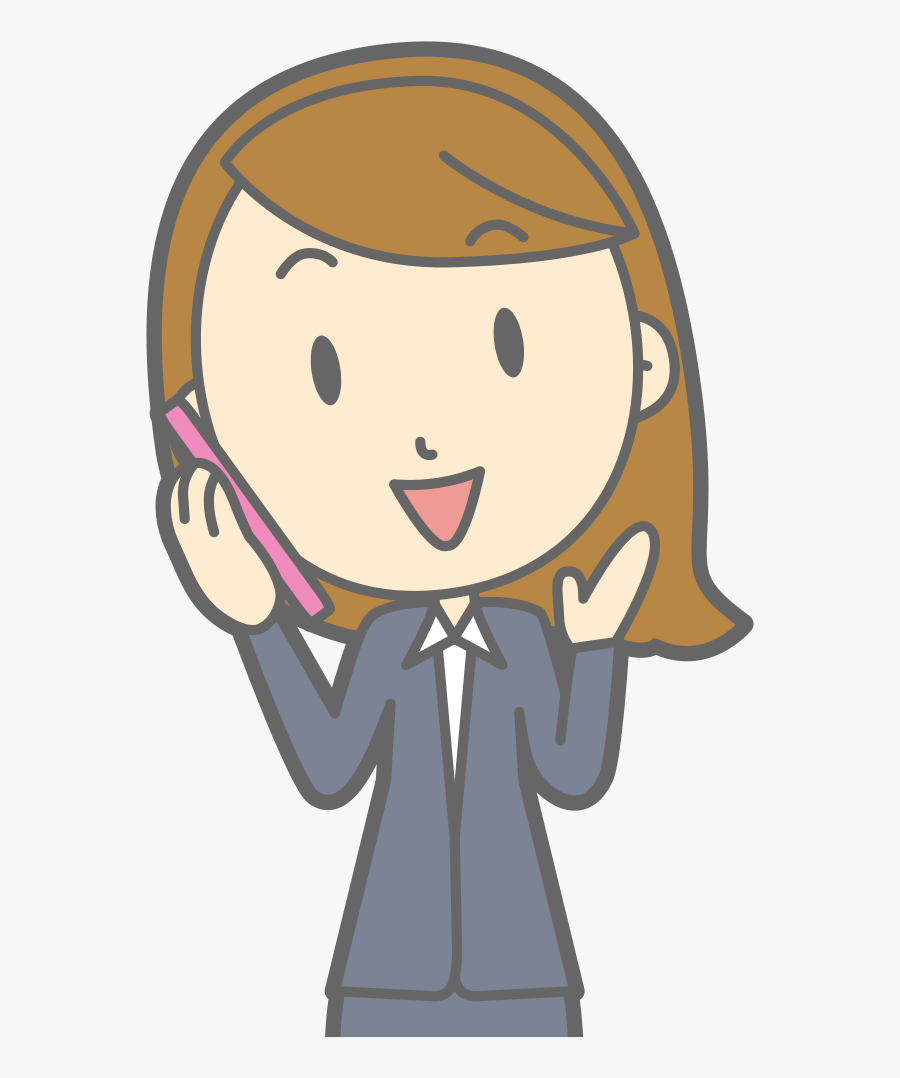 Female Using Smartphone - Cold Clipart Png, Transparent Clipart