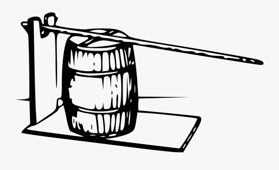 Lever Barrel Press - Clip Art, Transparent Clipart