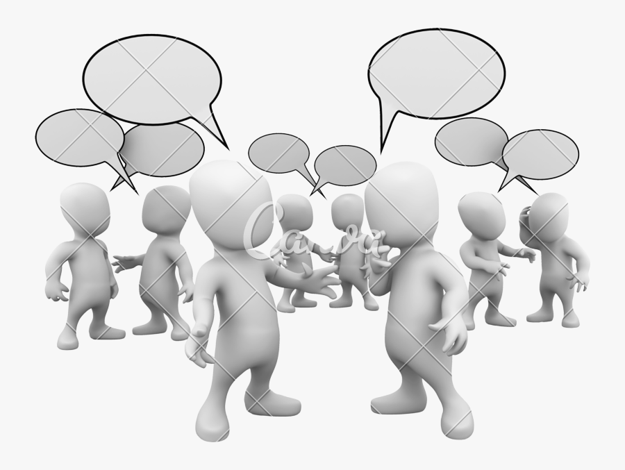 Clip Art D Little Photos - Hablar Con La Gente, Transparent Clipart