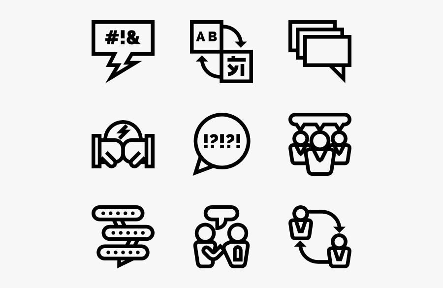 Discussion - Algorithm Icon, Transparent Clipart