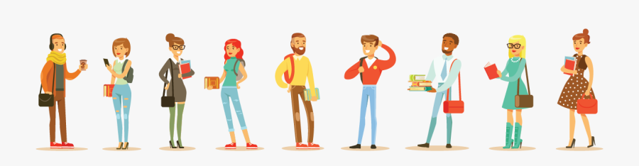 Conversation Starters - Hipster College Student Clipart, Transparent Clipart