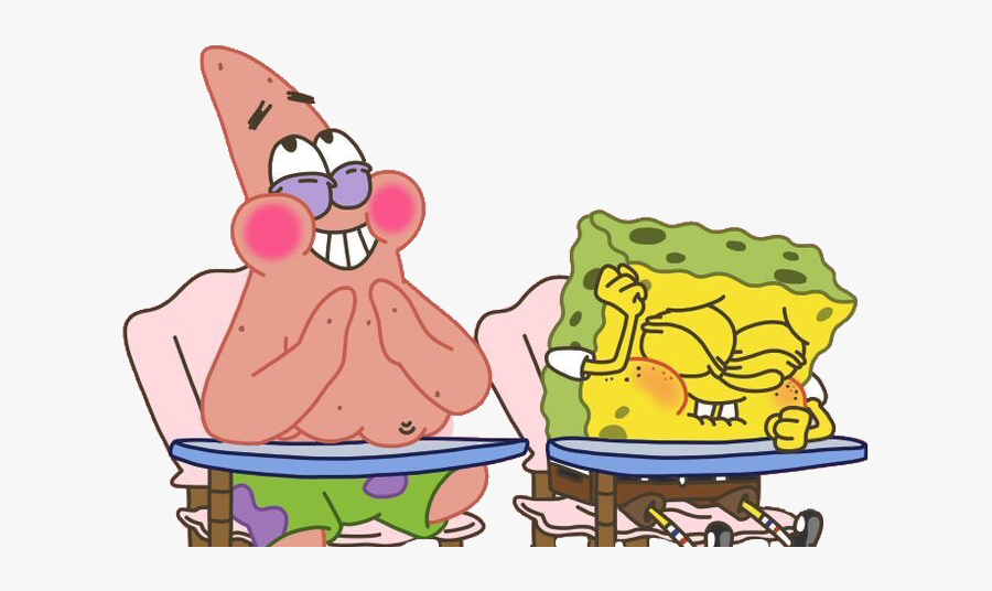 Transparent Friends Having Fun Clipart - Spongebob And Patrick, Transparent Clipart