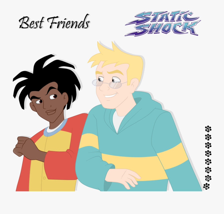 Art,gesture,fictional Character,style - Static Shock, Transparent Clipart
