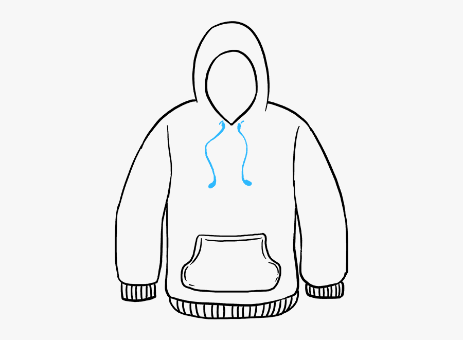 How To Draw Hoodie - Draw A Hoodie, Transparent Clipart