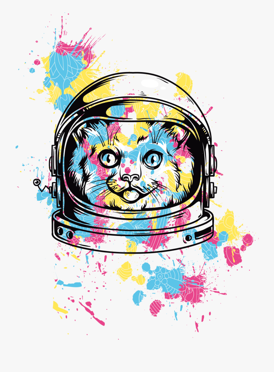 T-shirt Design Printed Hoodie Cat Download Hq Png Clipart - Graphic Design Shirt Png, Transparent Clipart