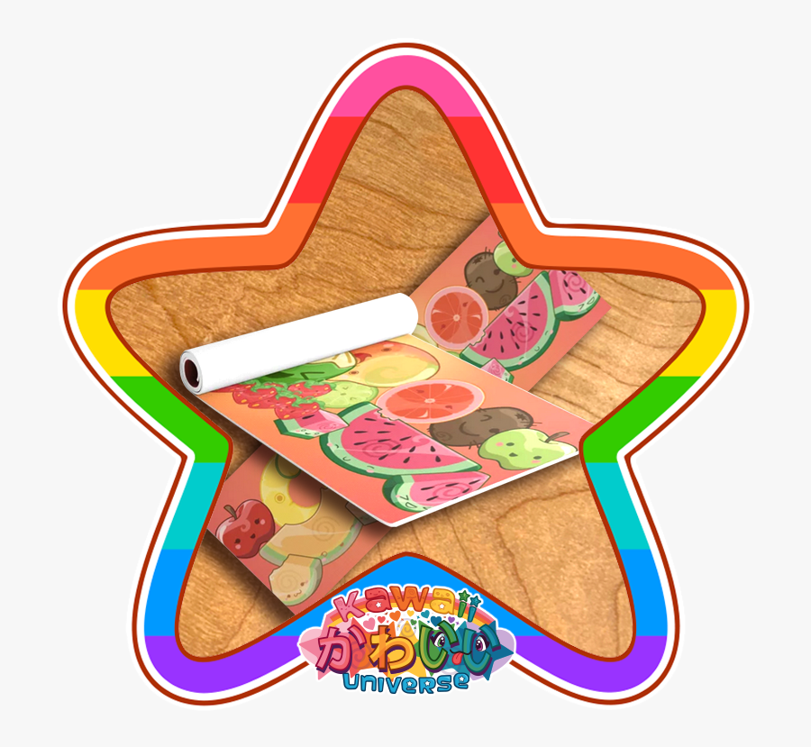 Kawaii Universe Cute Fruit Designer Yoga Mat 01, Transparent Clipart