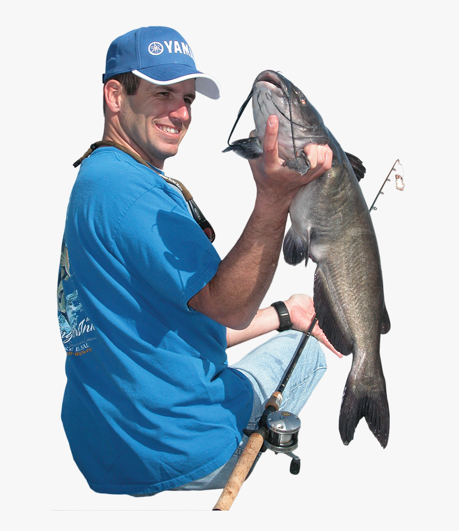 Clip Art Catching Catfish By Hand - Jigging, Transparent Clipart