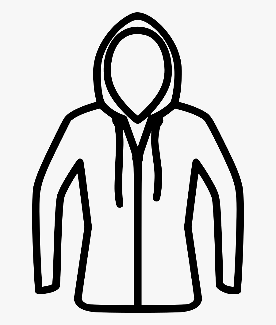 Jacket With Hoodie - Hoodie Jacket Drawing Png, Transparent Clipart