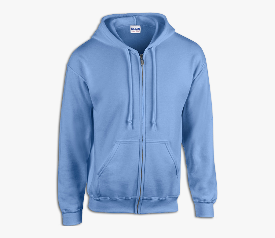 View - Gildan Carolina Blue Hoodie, Transparent Clipart