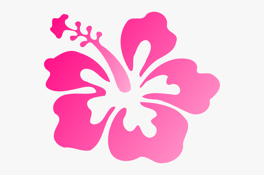 Hibiscus Pink Svg Clip Arts - Hibiscus Clip Art, Transparent Clipart