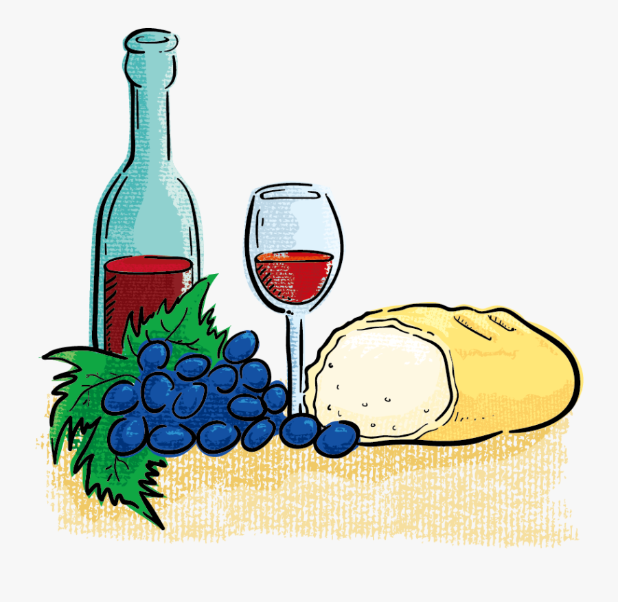 Bread Clipart Wine - Merci Pour Votre Hospitalité, Transparent Clipart