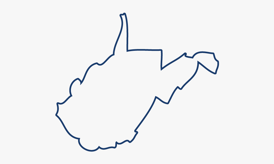 West Virginia - Line Art, Transparent Clipart