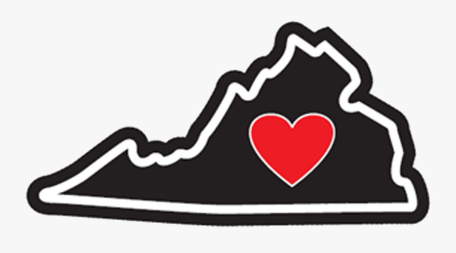 Heart In Virginia, Transparent Clipart