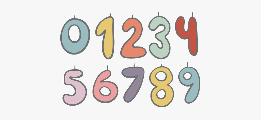 Numbers Sketch Birthday Candle Clipart And Psd Transparent - Illustration, Transparent Clipart