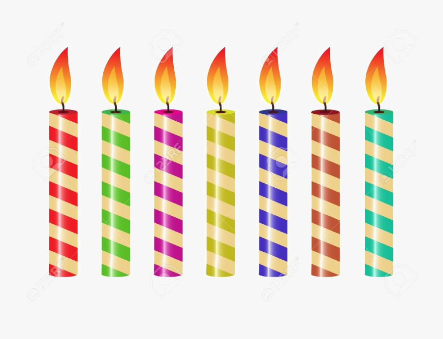 Birthday Candles Png Free Download - Transparent Png Birthday Candles Png, Transparent Clipart