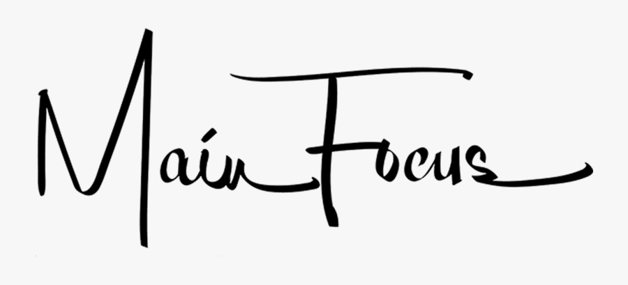 Mainfocus - Calligraphy, Transparent Clipart