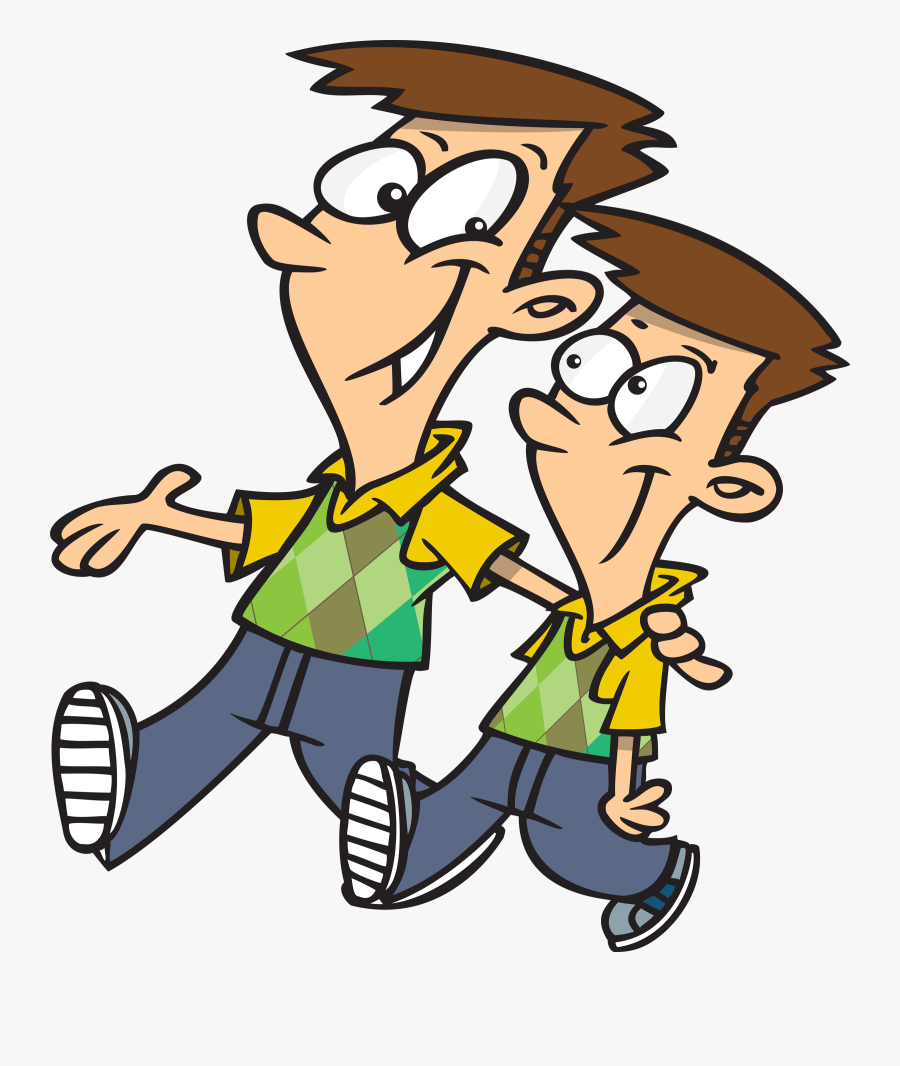 The Meaning Of Dream - Big Brother And Little Brother Cartoon, Transparent Clipart