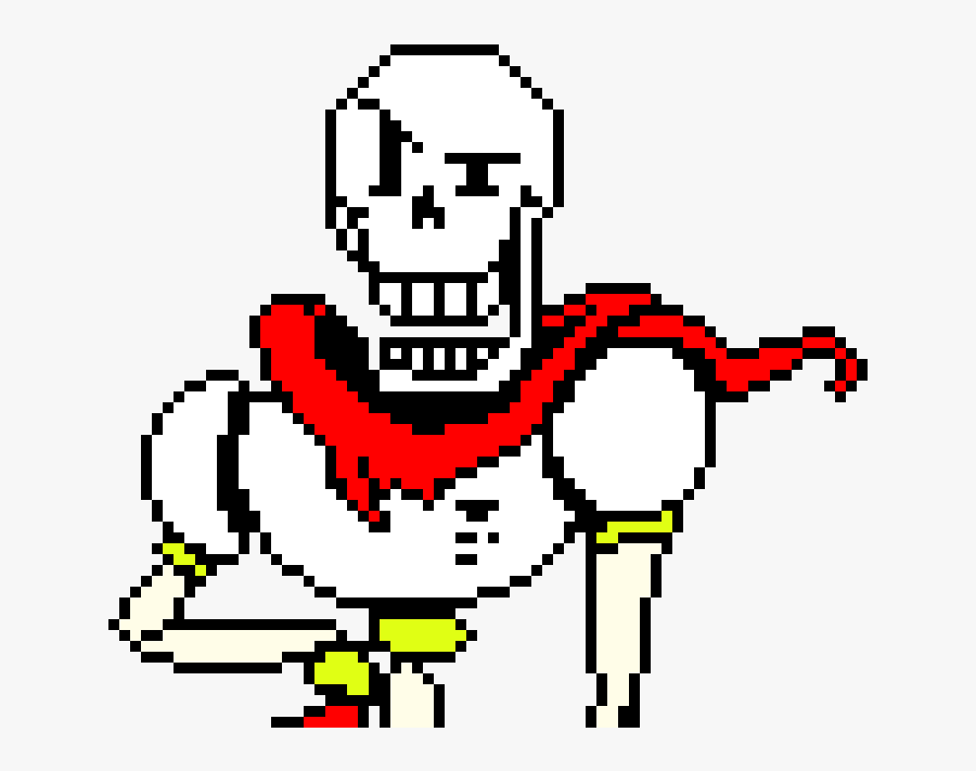 Undertale Papyrus Colored Sprite, Transparent Clipart