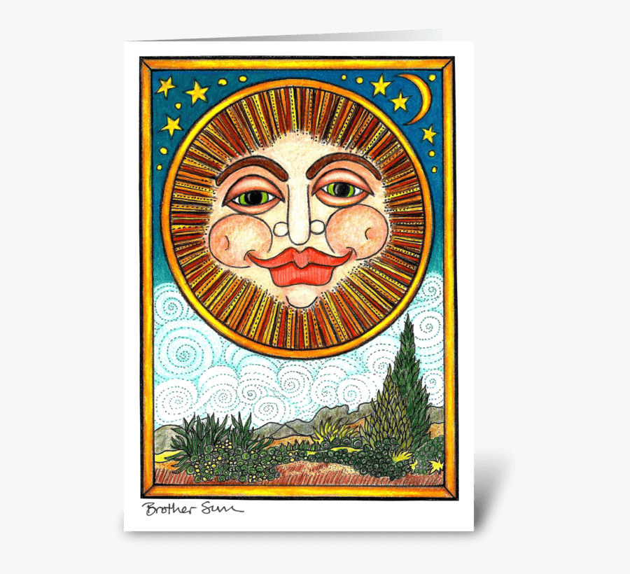 Brother Sun Greeting Card - Picture Frame, Transparent Clipart