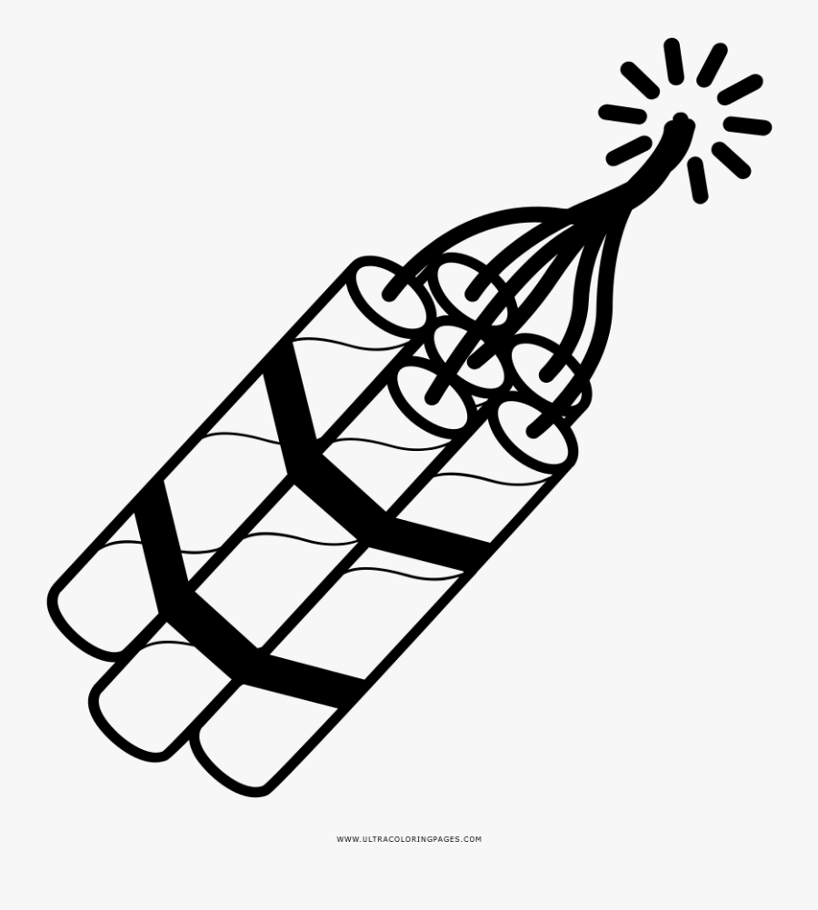 Transparent Dinamita Png - Dynamite Clipart Colouring, Transparent Clipart