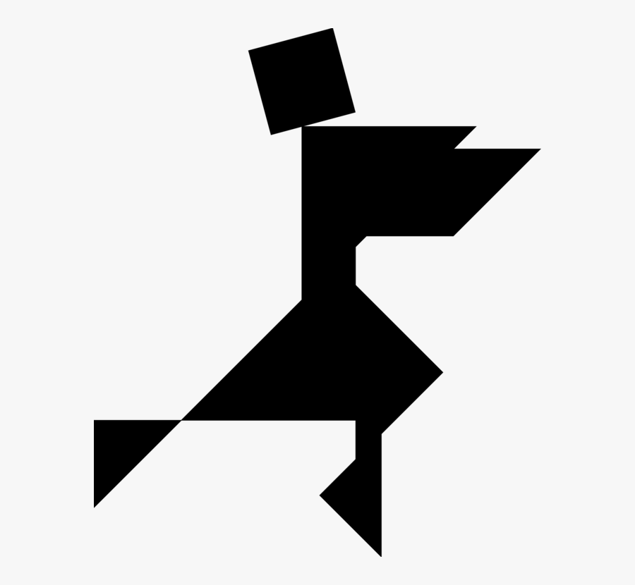 Tangram Jigsaw Puzzles Computer Icons Black And White - Tangrans, Transparent Clipart
