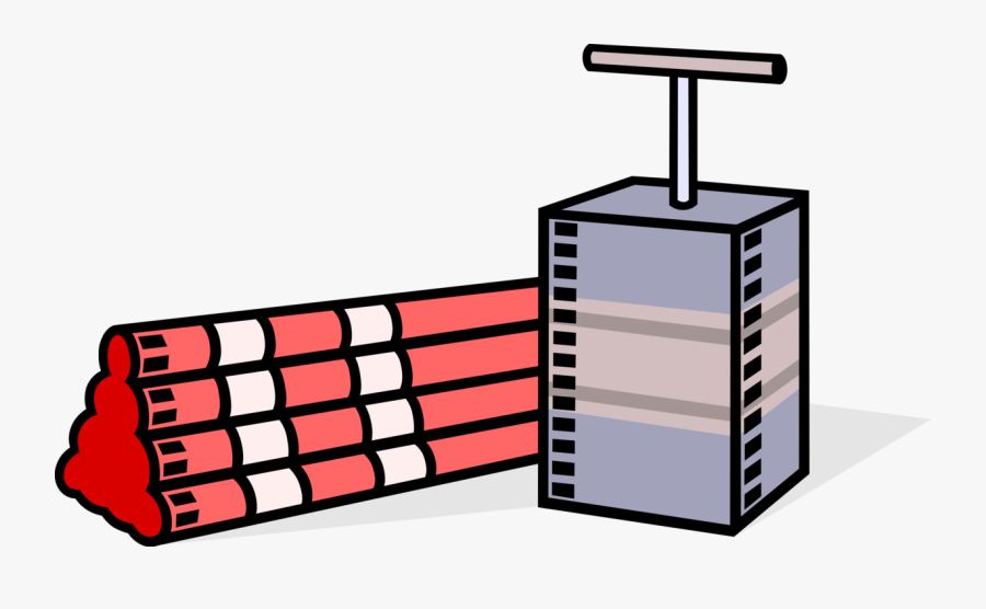 Vector Illustration Of Tnt Trinitrotoluene Dynamite, Transparent Clipart