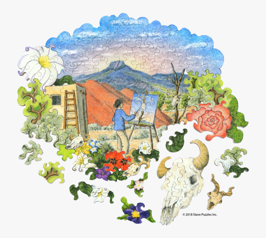 Hand Crafted Wooden Jigsaw Puzzles - Bouquet, Transparent Clipart