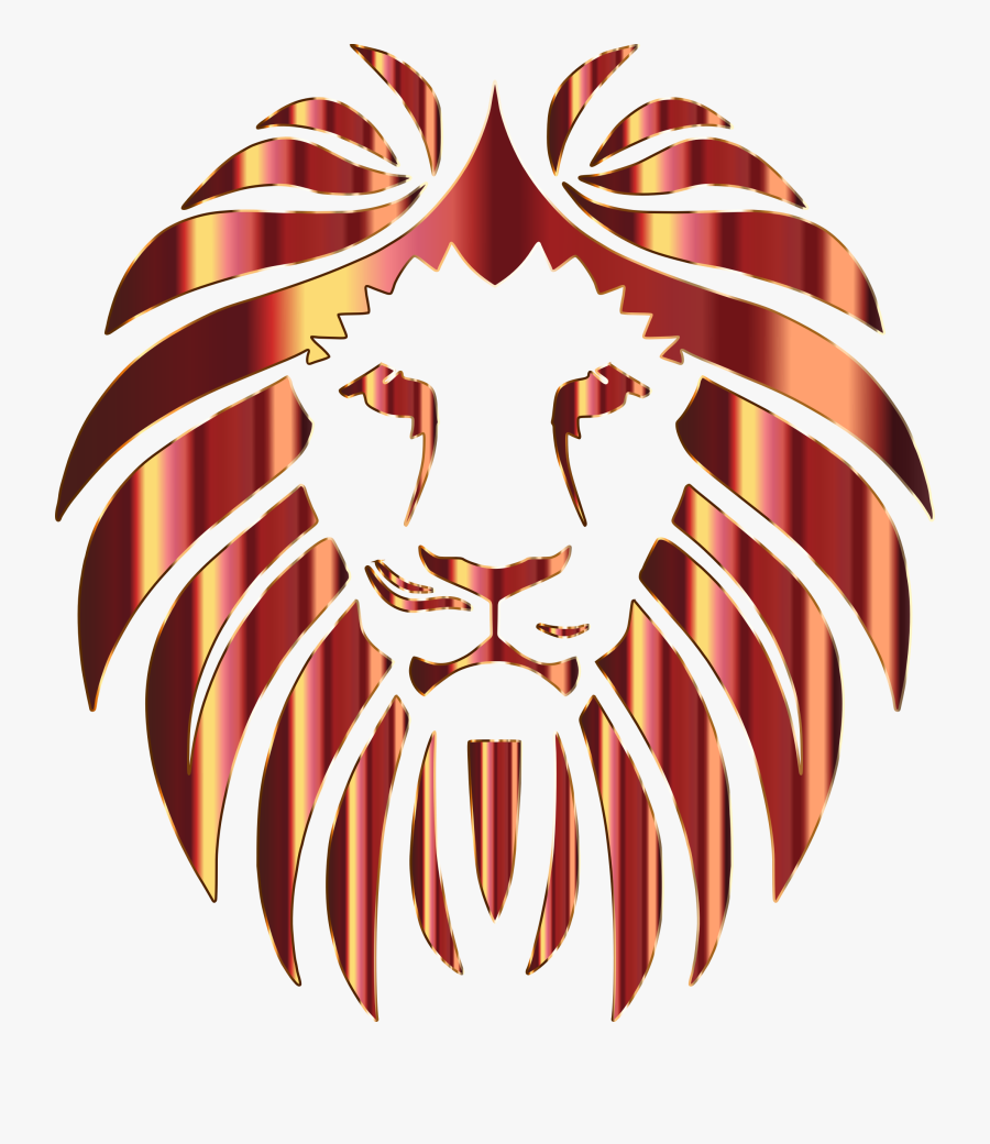 Clipart - Vector Lion Head Png, Transparent Clipart