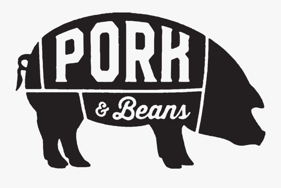Pork And Beans Pig Rubber Stamp Artwork, Transparent Clipart