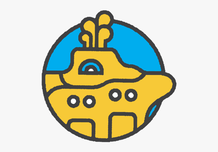 City Bean Icon Yellow Submarine Large Color, Transparent Clipart