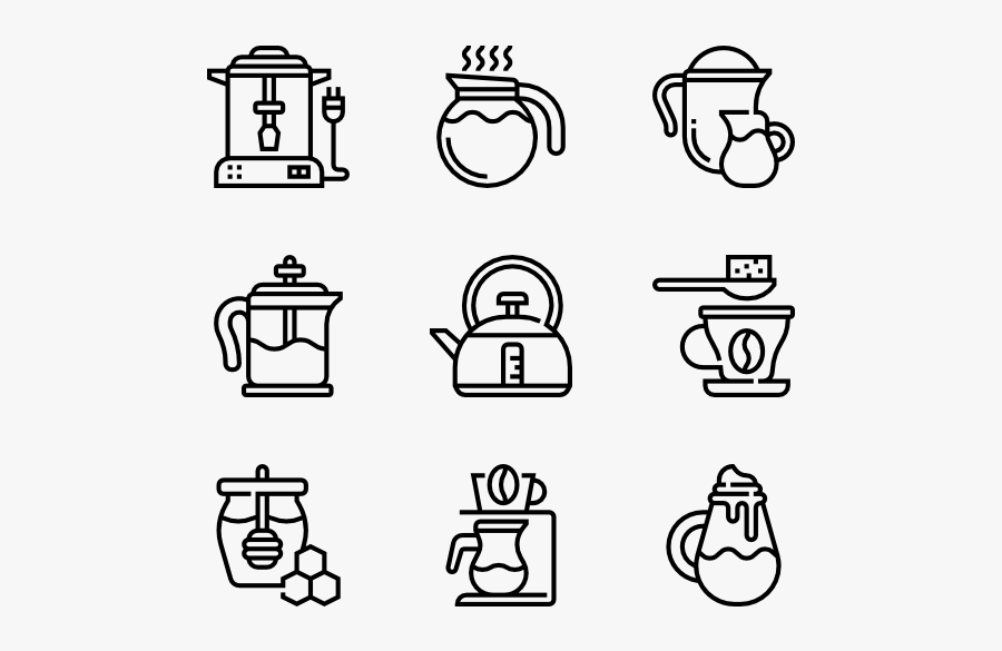 Coffee - Wedding Icons, Transparent Clipart