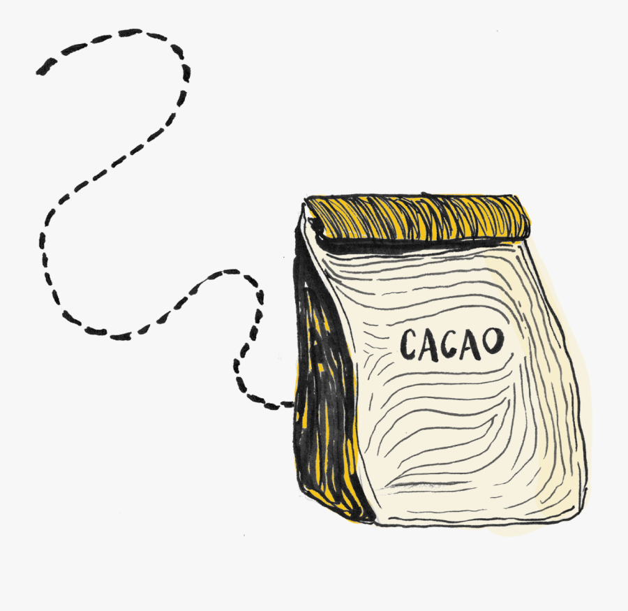 Bag Of Cacao Beans Graphic - Chocolate Bean Graphics, Transparent Clipart