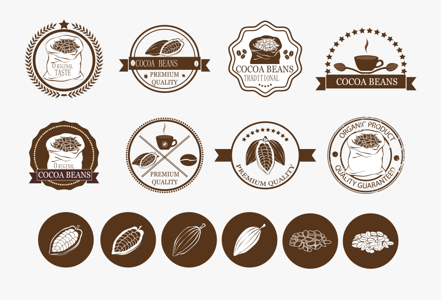 Cocoa Bean Vector - Cocoa Bean Png Vector, Transparent Clipart