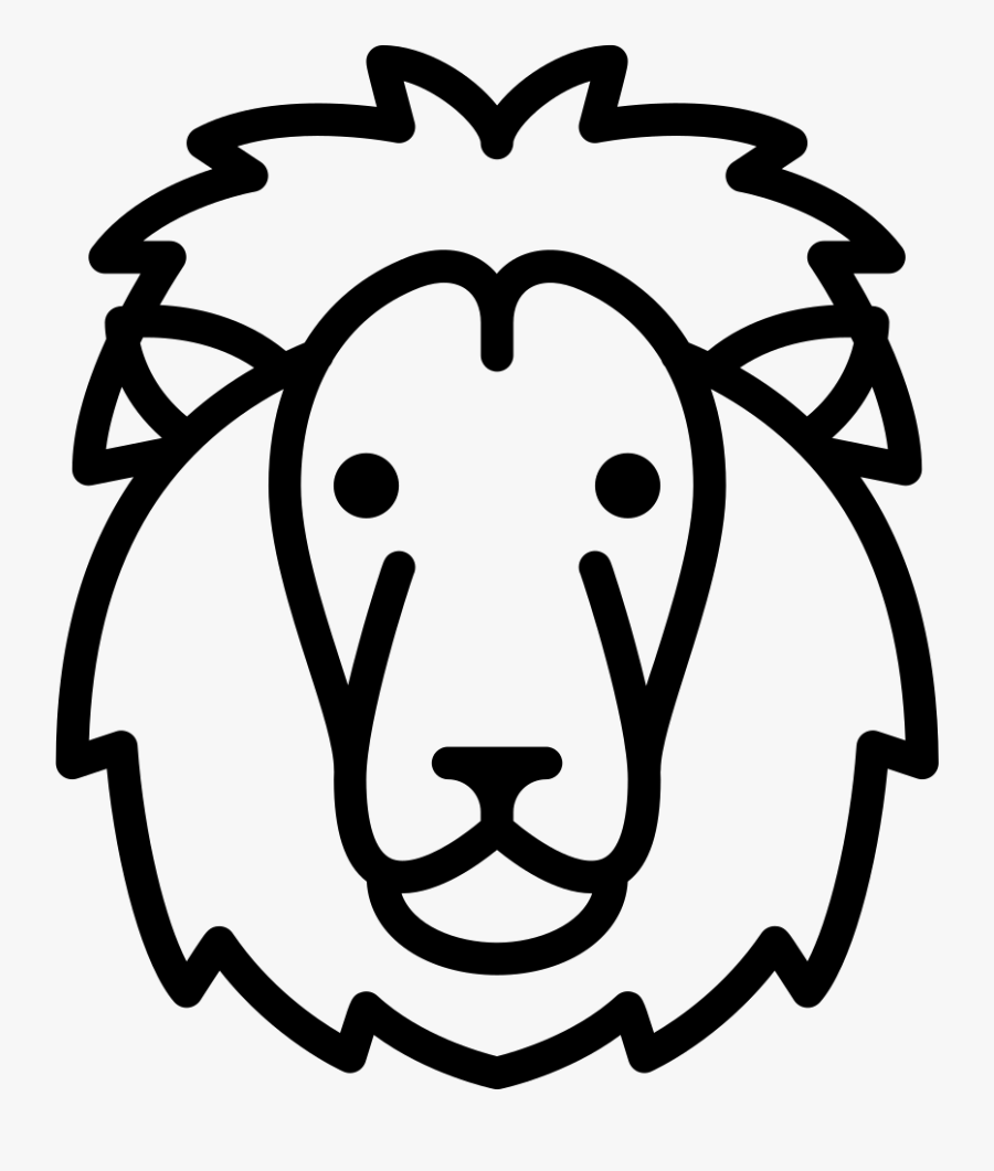 Lion Head - Lion Head Svg, Transparent Clipart
