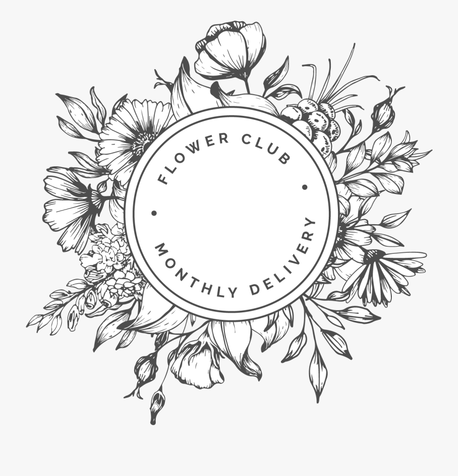 Monthly Bouquet Deliveries In Kelowna - Flower Vector Frame Png, Transparent Clipart