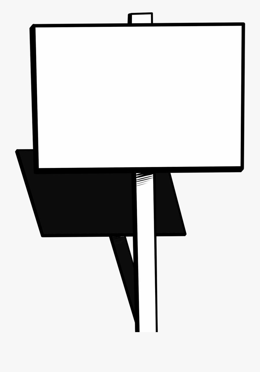 Sign Protest Blank Free Picture - Transparent Protest Sign Template, Transparent Clipart