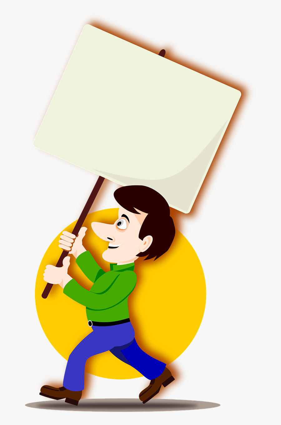 Protester Poster Protest Free Picture - Manifestant Png, Transparent Clipart