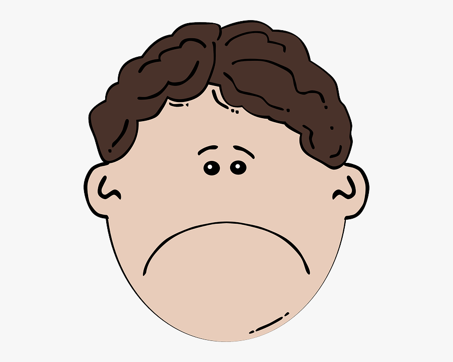 Sad Boy Face Clipart, Transparent Clipart