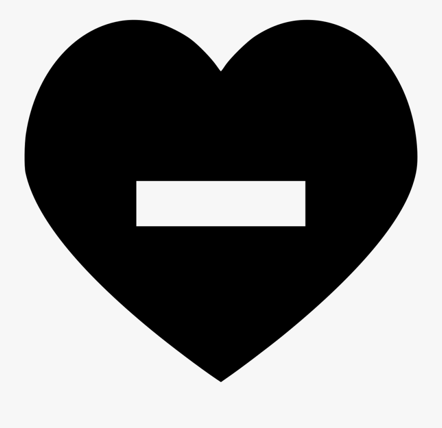 Minus Favorite Love Svg - Heart, Transparent Clipart