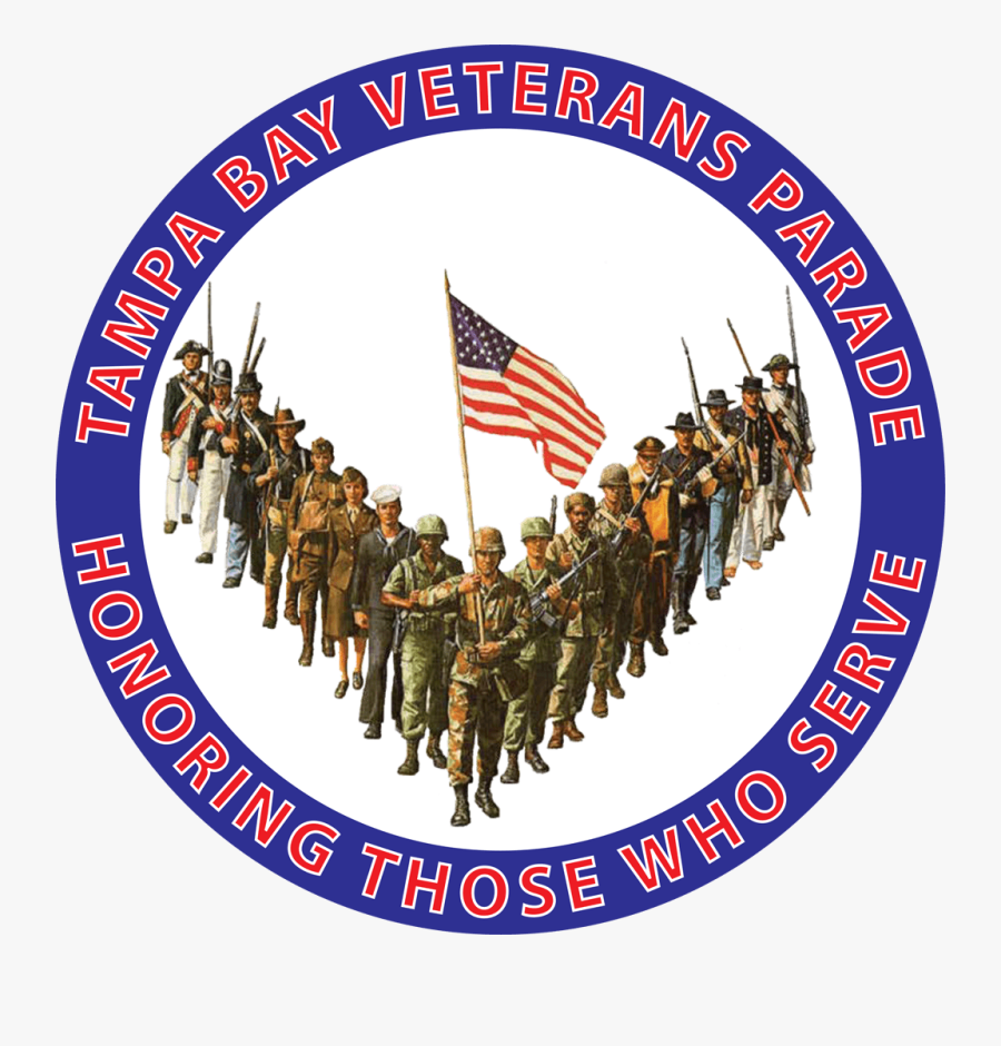 Tampa Bay Veterans Parade - Veterans Day Pin Up, Transparent Clipart