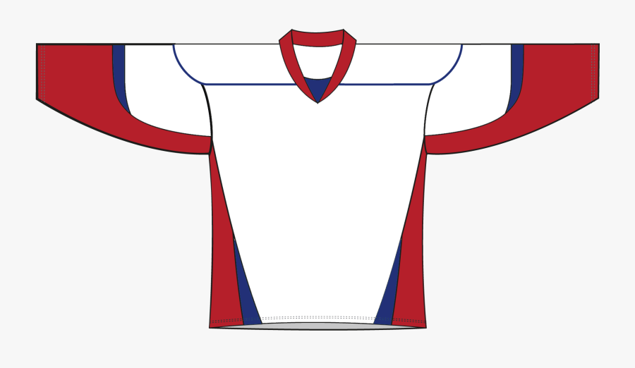 blue and white hockey jersey