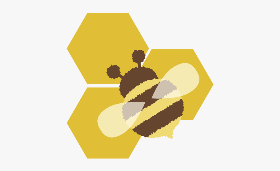 Bee And Flower Graphic, Transparent Clipart