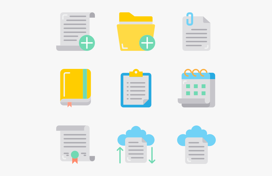Documents, Transparent Clipart