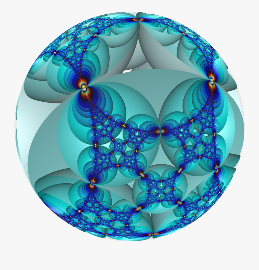 Hyperbolic Honeycomb 4 3 I Poincare - Fractal Art, Transparent Clipart
