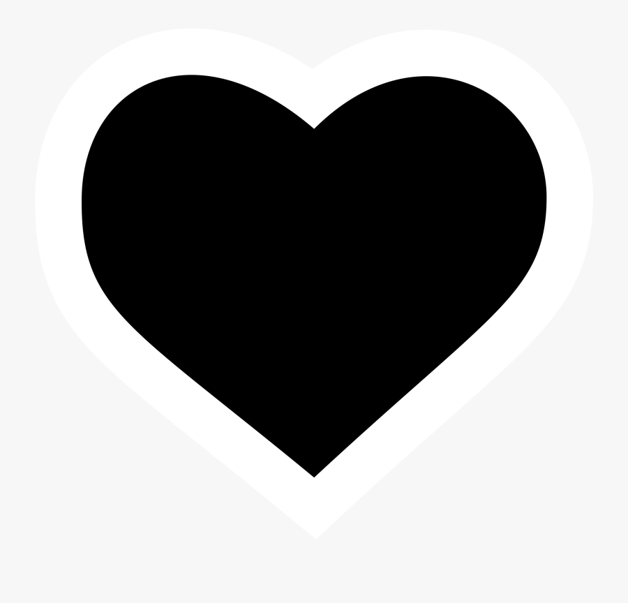 Heart Silhouette Clip Art - Heart Icon Png, Transparent Clipart