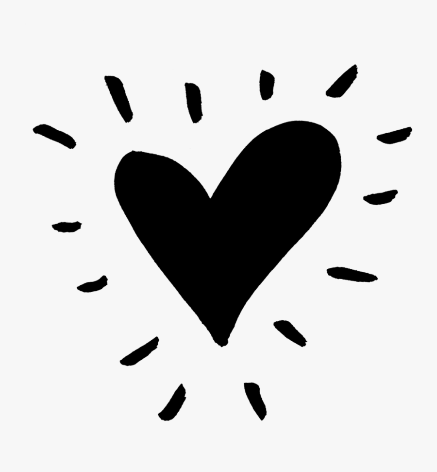 Black Funky Heart Png - Black Heart Png Clipart, Transparent Clipart