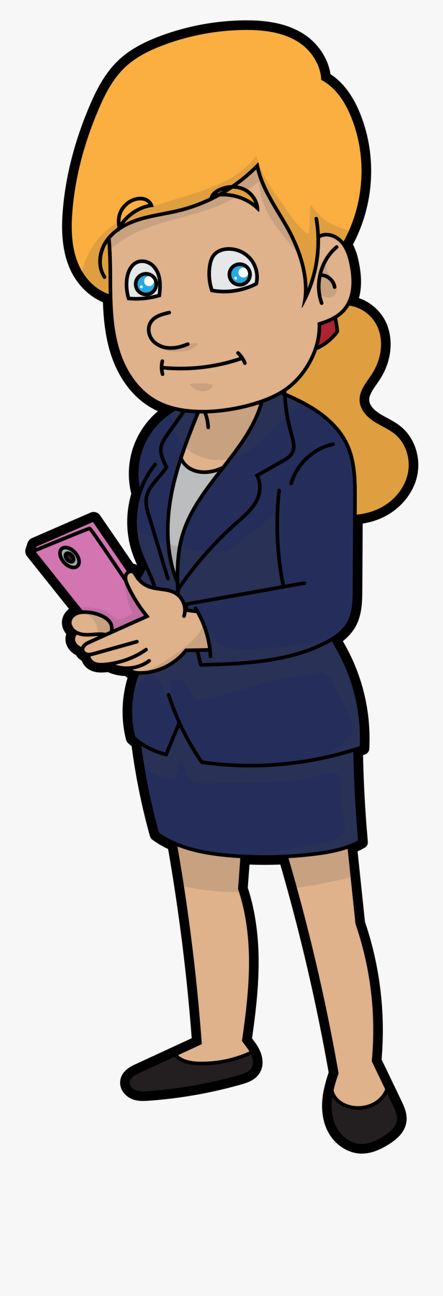 Business Smartphone Clipart Png, Transparent Clipart