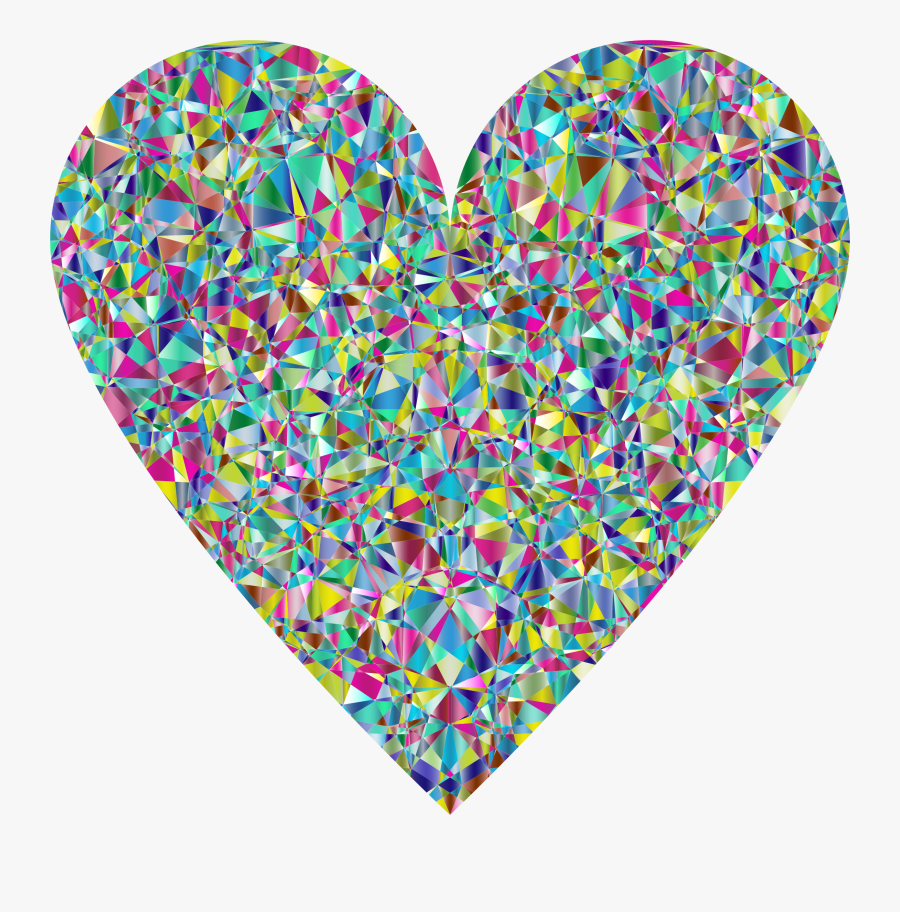Chromatic Crystal Heart Clip Arts Crystal Heart , Free Transparent