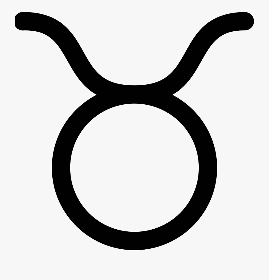 This Symbol Is A Circle - Taurus Symbol Png, Transparent Clipart