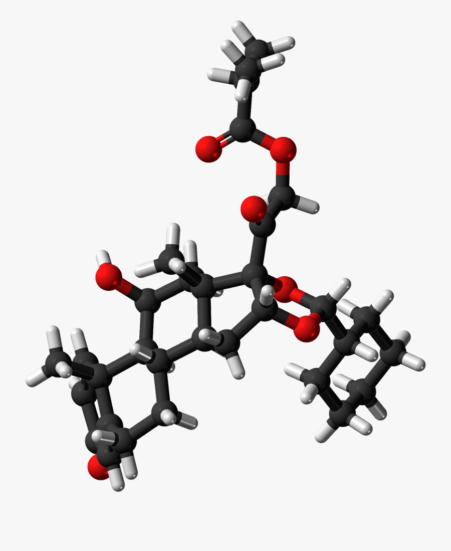 Ciclesonide Ball And Stick From Crystal - Christmas Tree, Transparent Clipart